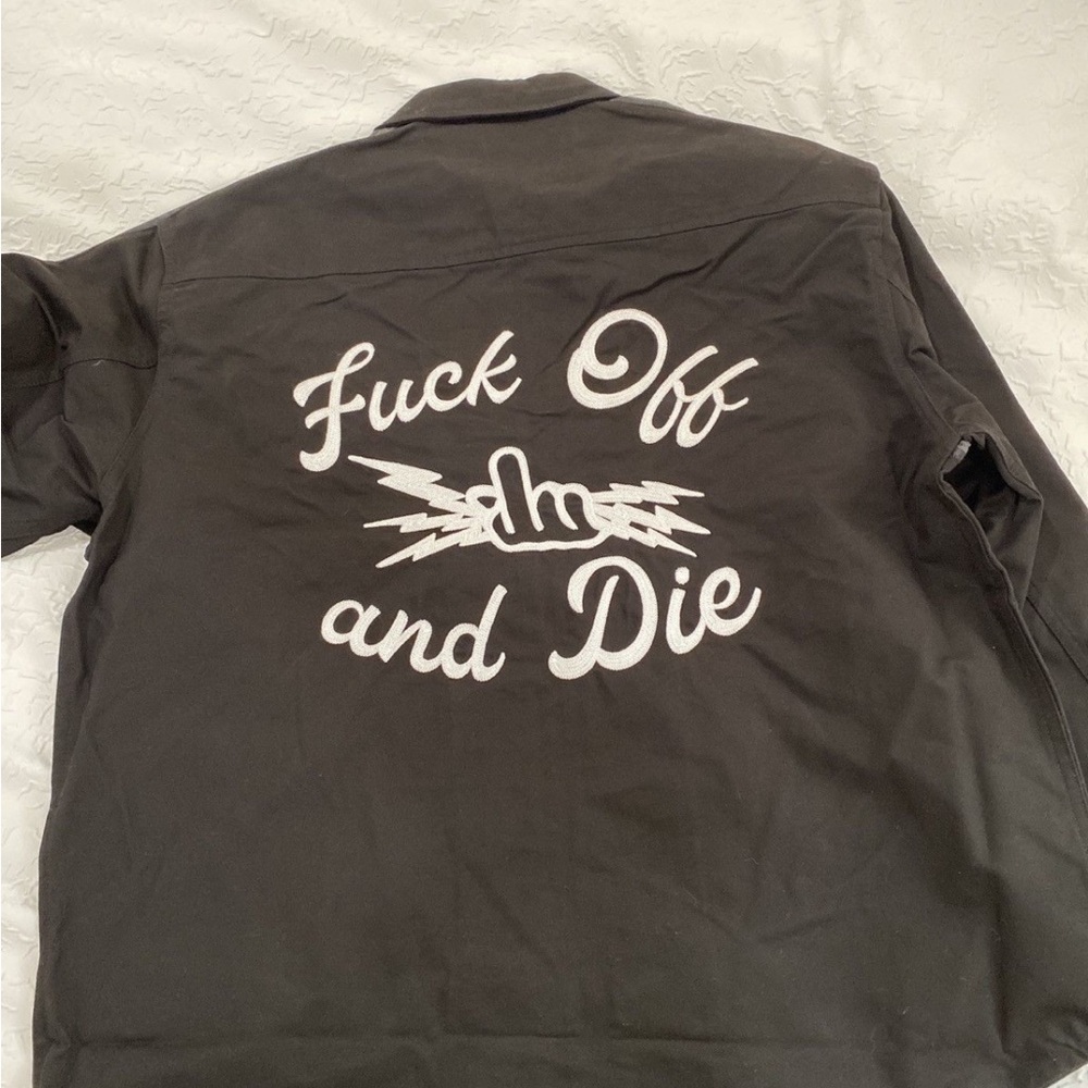 Men's Black Graphic Jacket